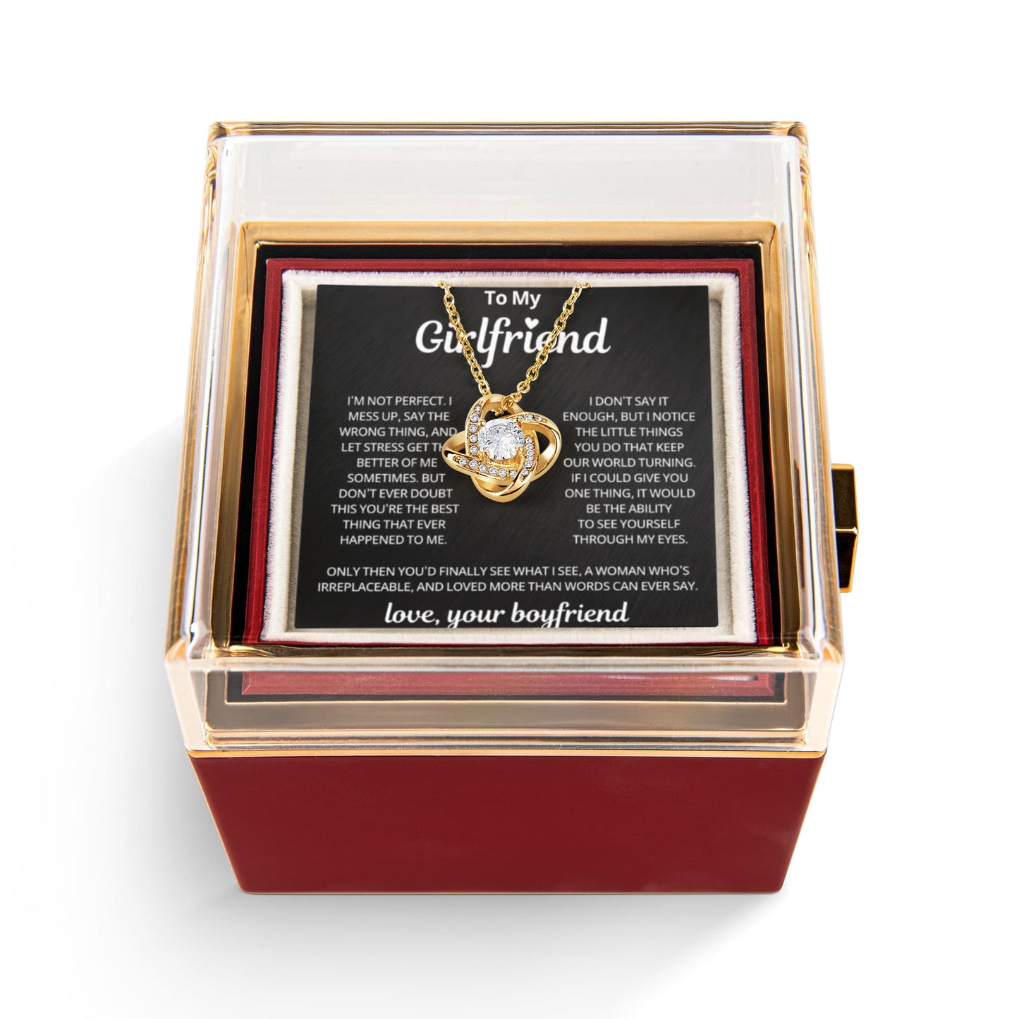 Girlfriend Gifts Romantic Love Knot Pendants on Birthday, Valentine's Day