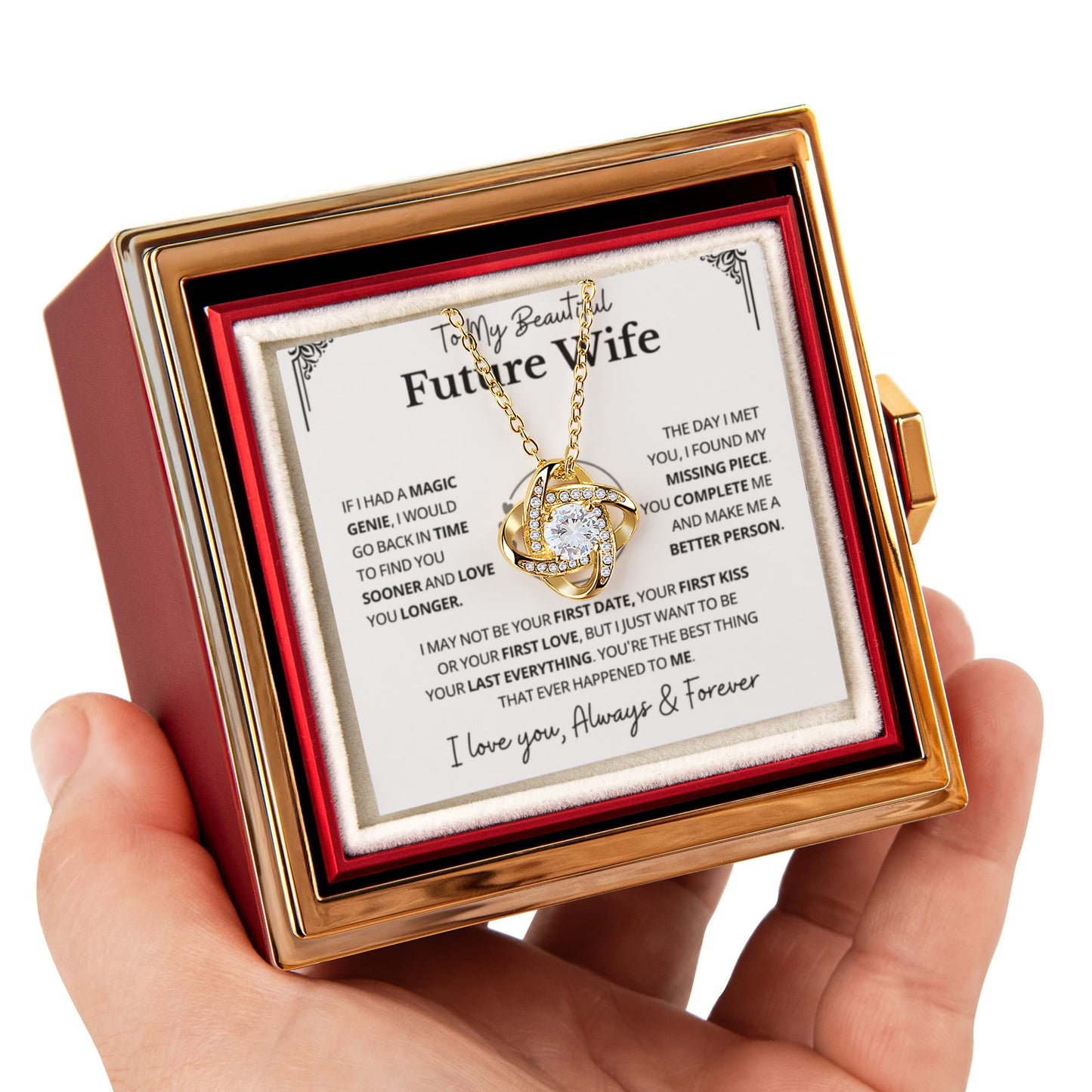 Valentines Day Gift for My Future Wife Romantic Necklace and Jewelry for Her