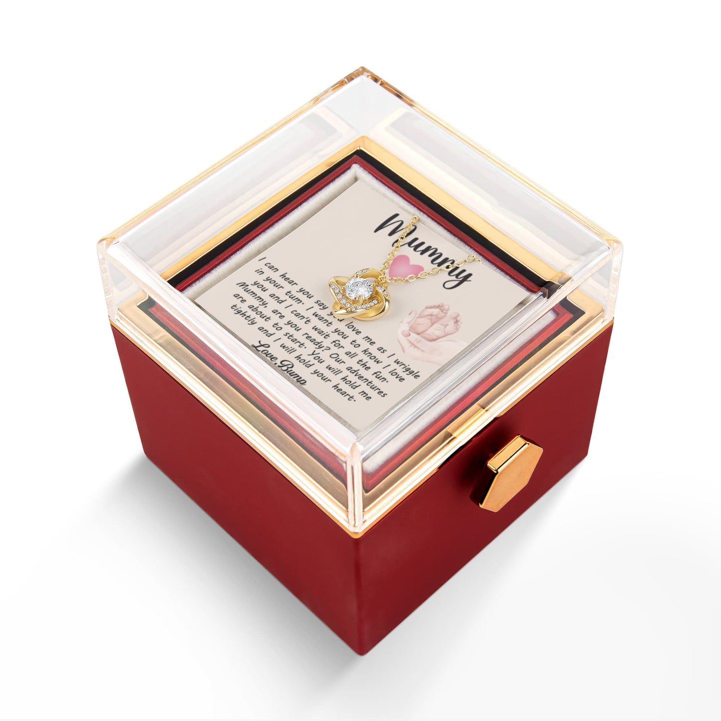 To My To Be Mama - Congratulations On This Joyous New Chapter - Love Knot Necklace