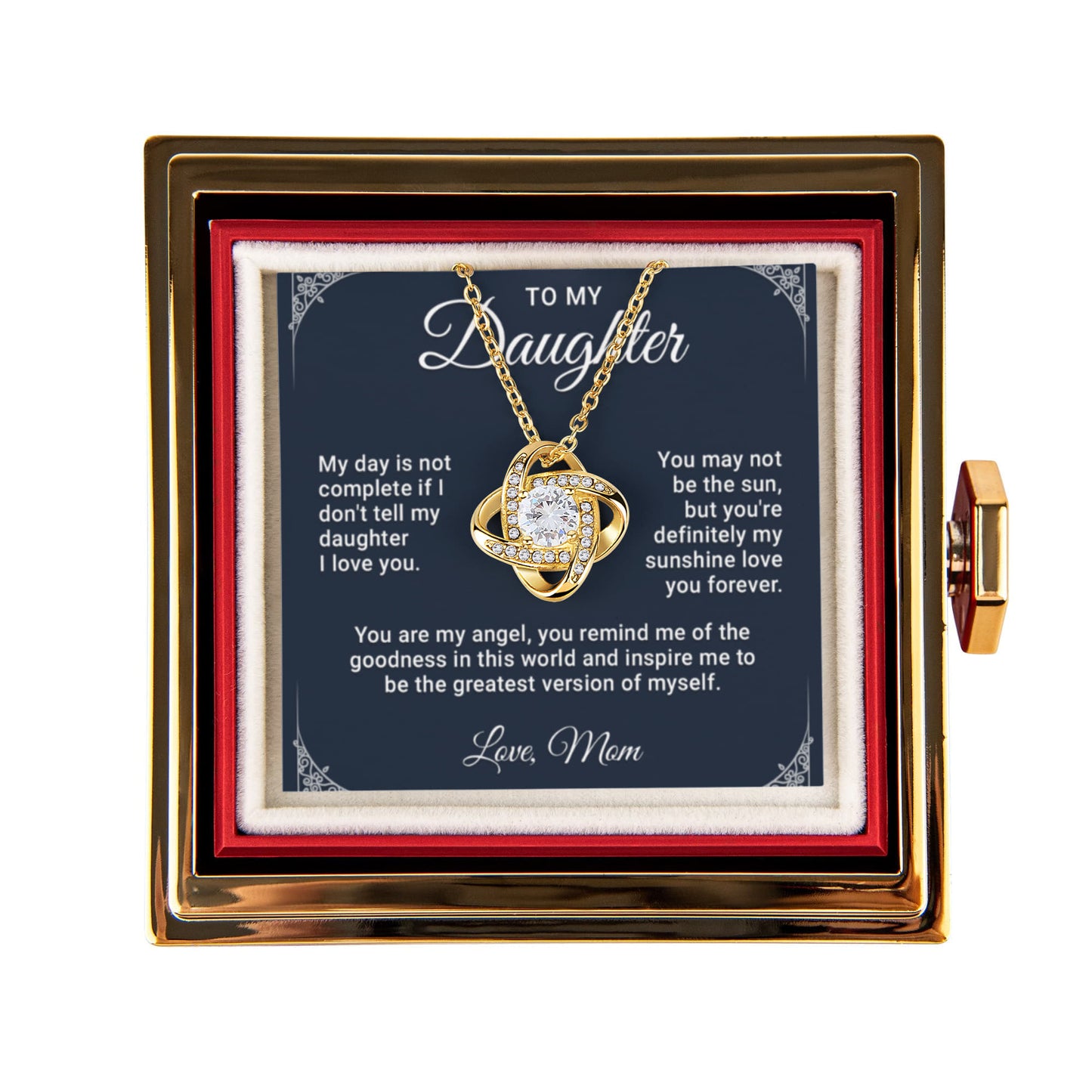 To My Daughter Necklace Gift From Mom - Sentimental Christmas Gift Ideas