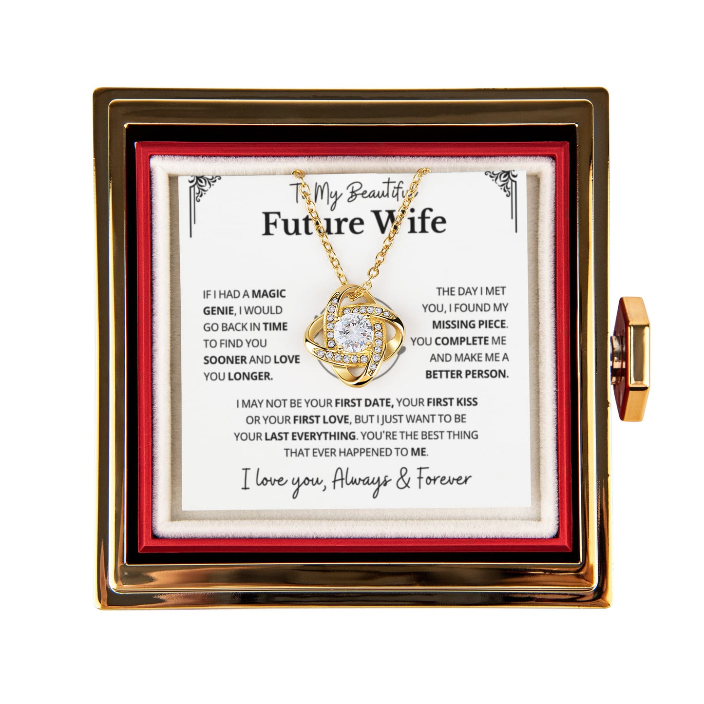 Valentines Day Gift for My Future Wife Romantic Necklace and Jewelry for Her