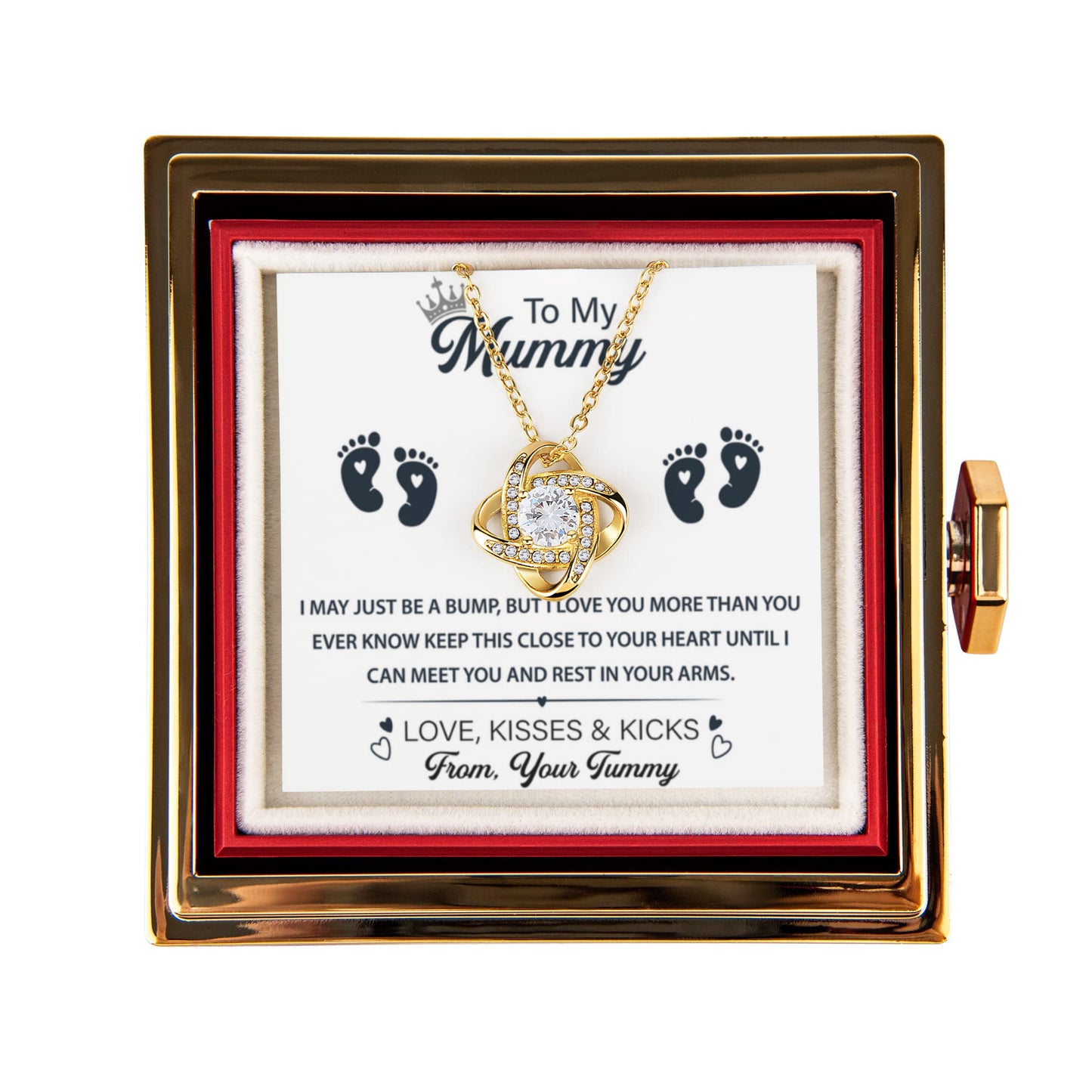 To My Amazing Mamma To Be - Parenthood Is One of The Best Journey In Life - Love Knot Necklace