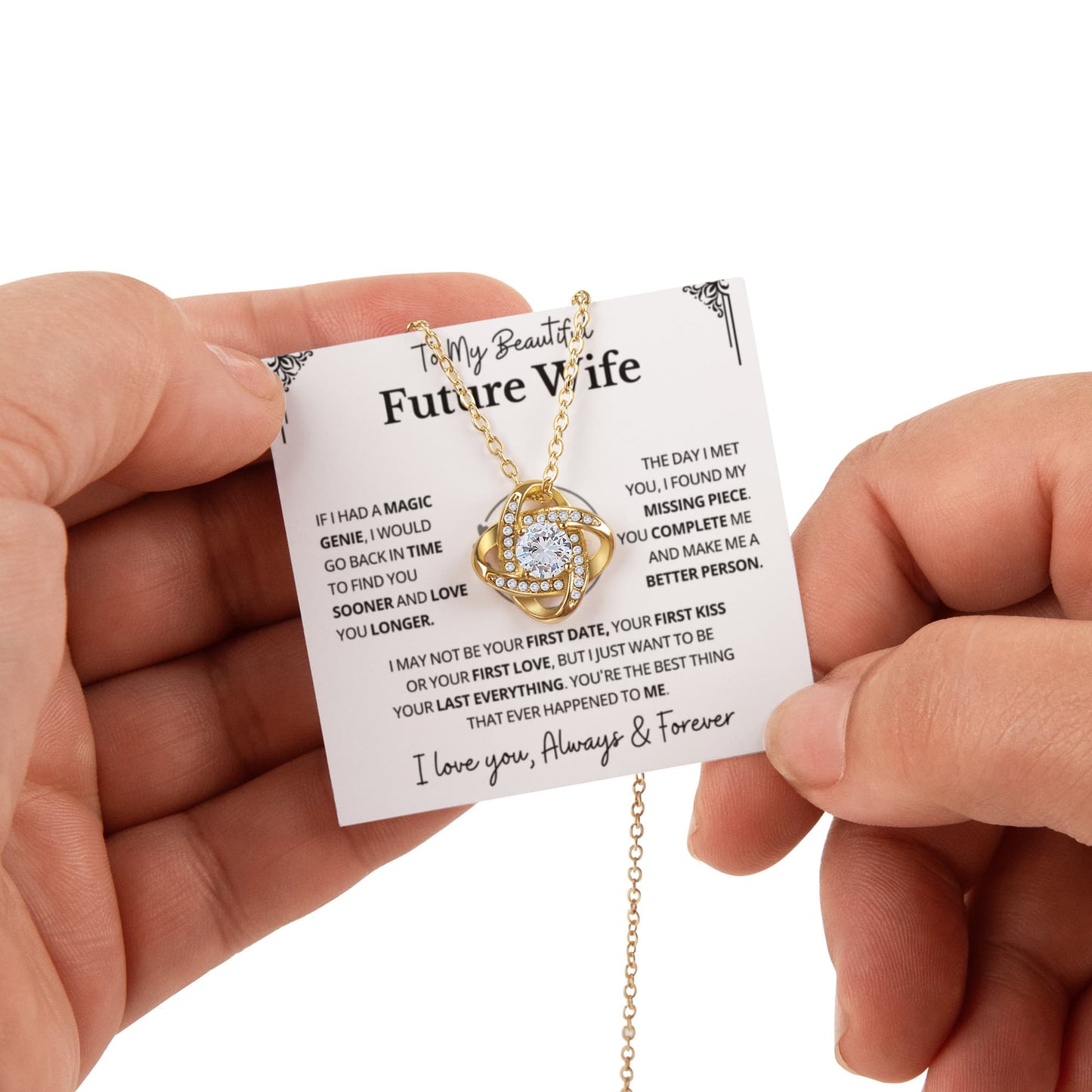 Valentines Day Gift for My Future Wife Romantic Necklace and Jewelry for Her