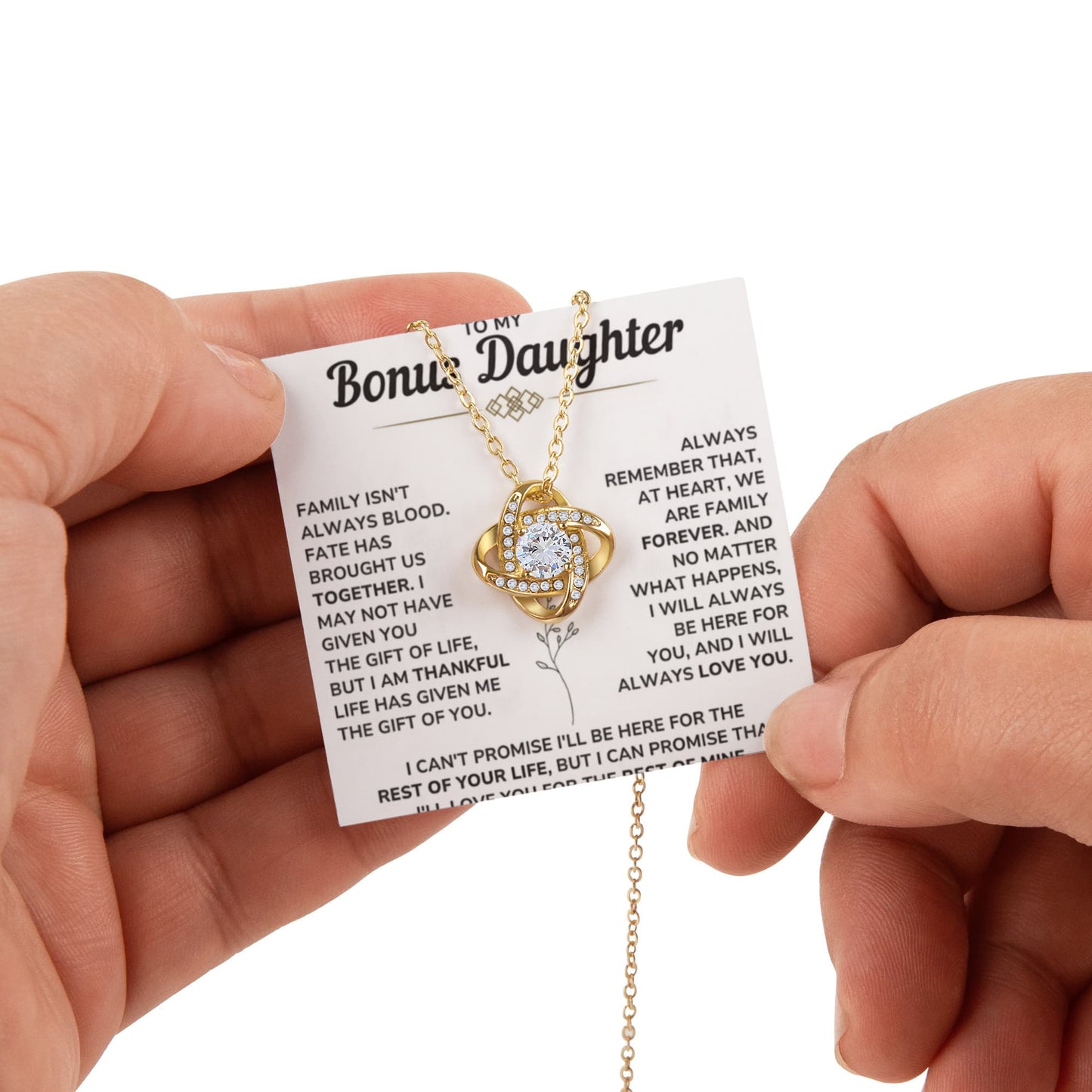 To My Bonus Daughter - Thank You for Being the Beautiful Gift That You Are, Dad to Daughter Gift