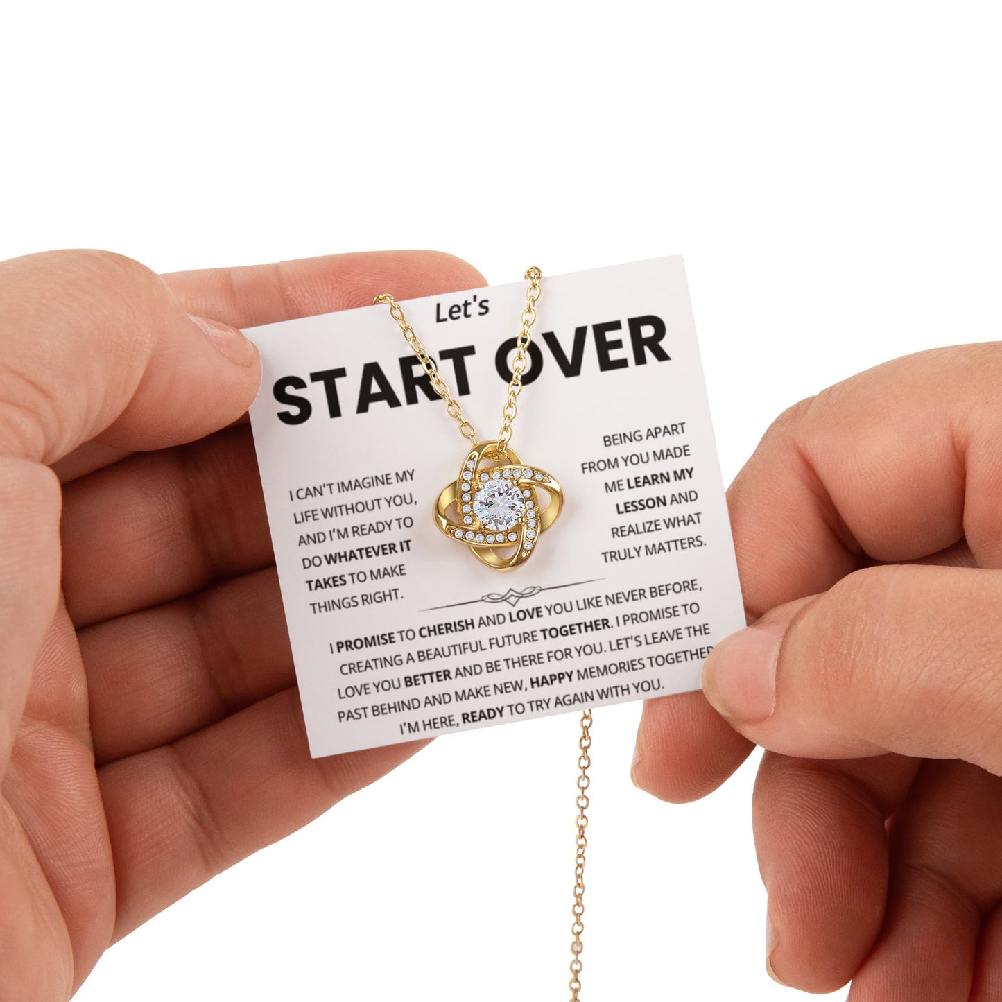 Start Over Necklaces, to My Wife Necklace From Husband