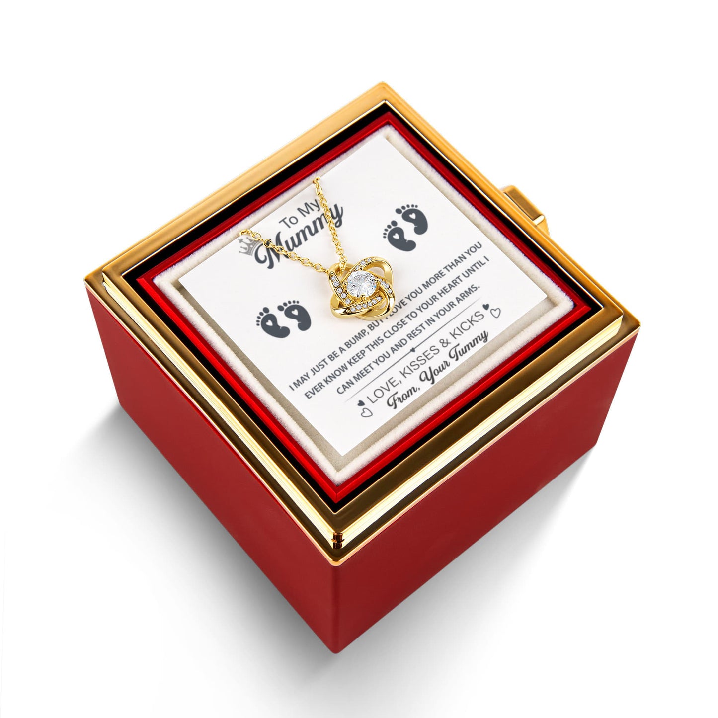 To My Amazing Mamma To Be - Parenthood Is One of The Best Journey In Life - Love Knot Necklace