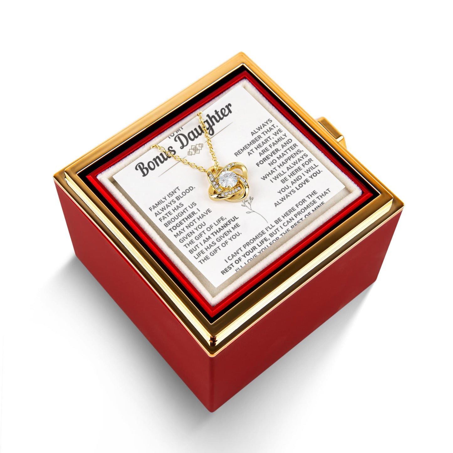 To My Bonus Daughter - Thank You for Being the Beautiful Gift That You Are, Dad to Daughter Gift