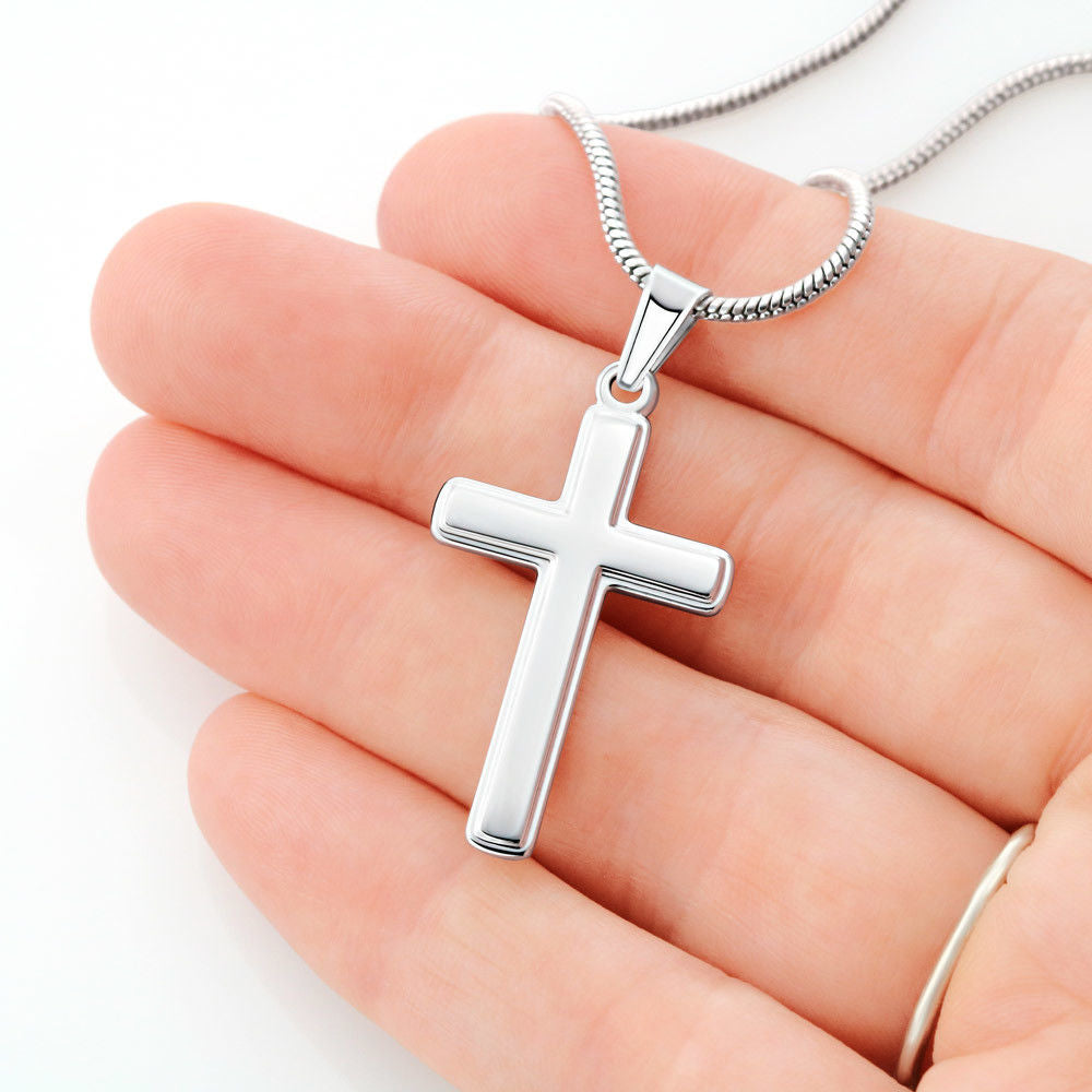 To My Son Cross Necklace, Keepsake Gift For Son, Gift For Son From Mom, Best Birthday Christmas Gifts For Son from Mom