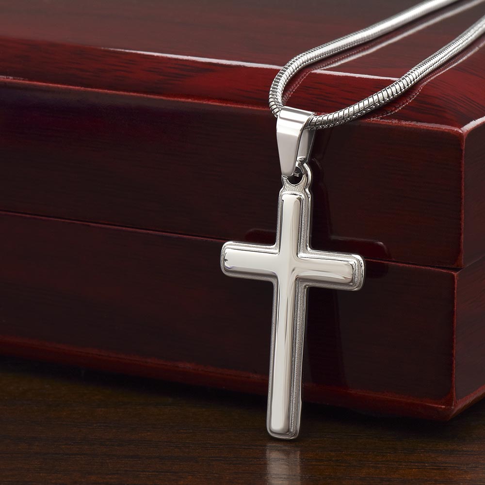 To My Love, Artisan Cross Necklace – Celebrate Our First Valentine's Day Together, A Gift of Eternal Love & Forever Memories