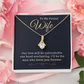 Alluring Beauty Necklace with Heartfelt Message, Perfect Gift for Wife, Future Wife, or Soulmate – Ideal for Mother's Day, Anniversary, or Birthday