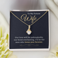 Alluring Beauty Necklace with Heartfelt Message, Perfect Gift for Wife, Future Wife, or Soulmate – Ideal for Mother's Day, Anniversary, or Birthday