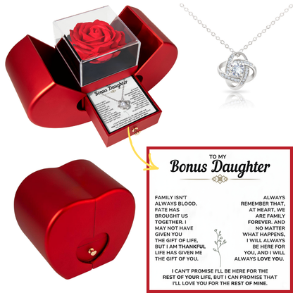 To My Bonus Daughter - Life Gave Me the Gift of You, Step Daughter Jewelry