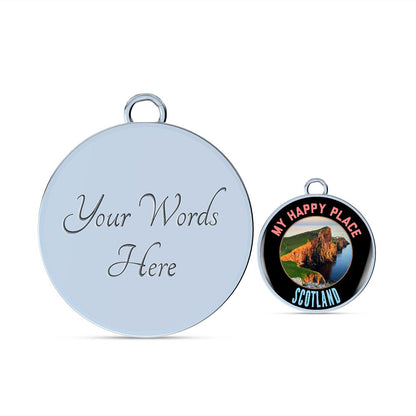 Happy Place Scotland Bangle - Customizable Jewelry - High-Quality - Perfect Keepsake