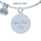 HAPPY PLACE CORNWALL Bangle Bracelet - Premium Jewelry Made in the USA – Personalized & Custom Engraved