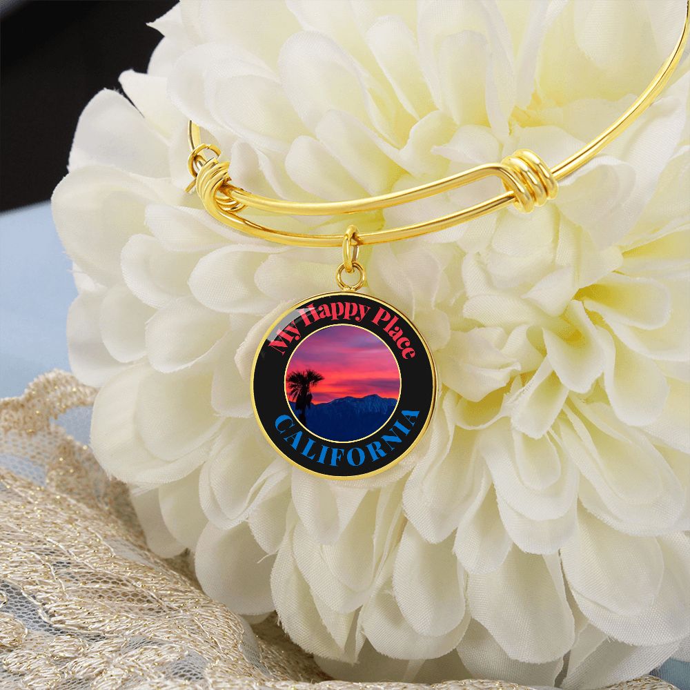 Happy Place California - Custom Photo & Engraving Options - Unique Keepsake Jewelry