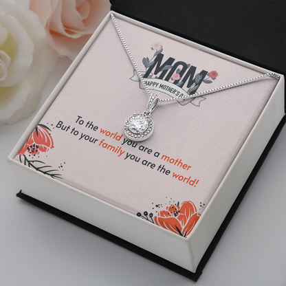 From Son to Mom: An Eternal Love necklace for Unconditional Love and Support With Mahogany Style Luxury Box