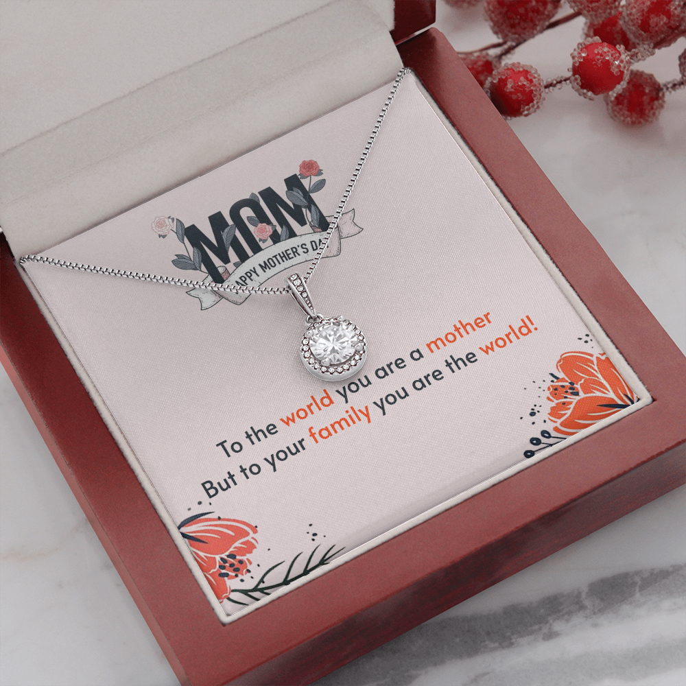 From Son to Mom: An Eternal Love necklace for Unconditional Love and Support With Mahogany Style Luxury Box