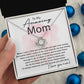 Love Knot Necklace Gift for Mom 14K White Gold Finish 18K Yellow Gold Finish