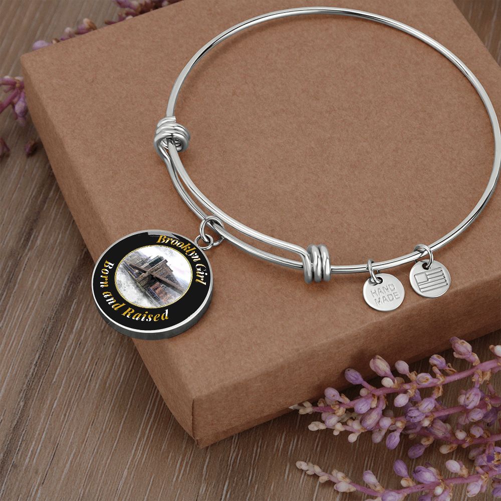 Brooklyn Girl Bangle Bracelet - Premium Custom Jewelry - The Ideal Present with a Happiness Guarantee