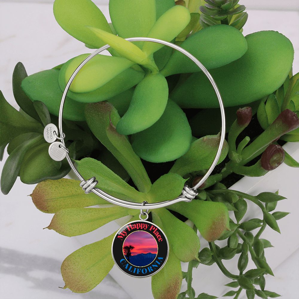 Happy Place California - Custom Photo & Engraving Options - Unique Keepsake Jewelry