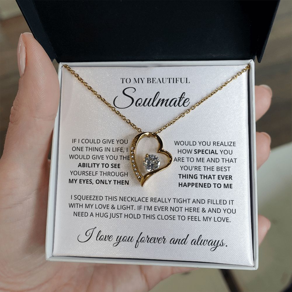 To My Beautiful Soulmate  Forever Love Necklace – Fetchthelove Inc.
