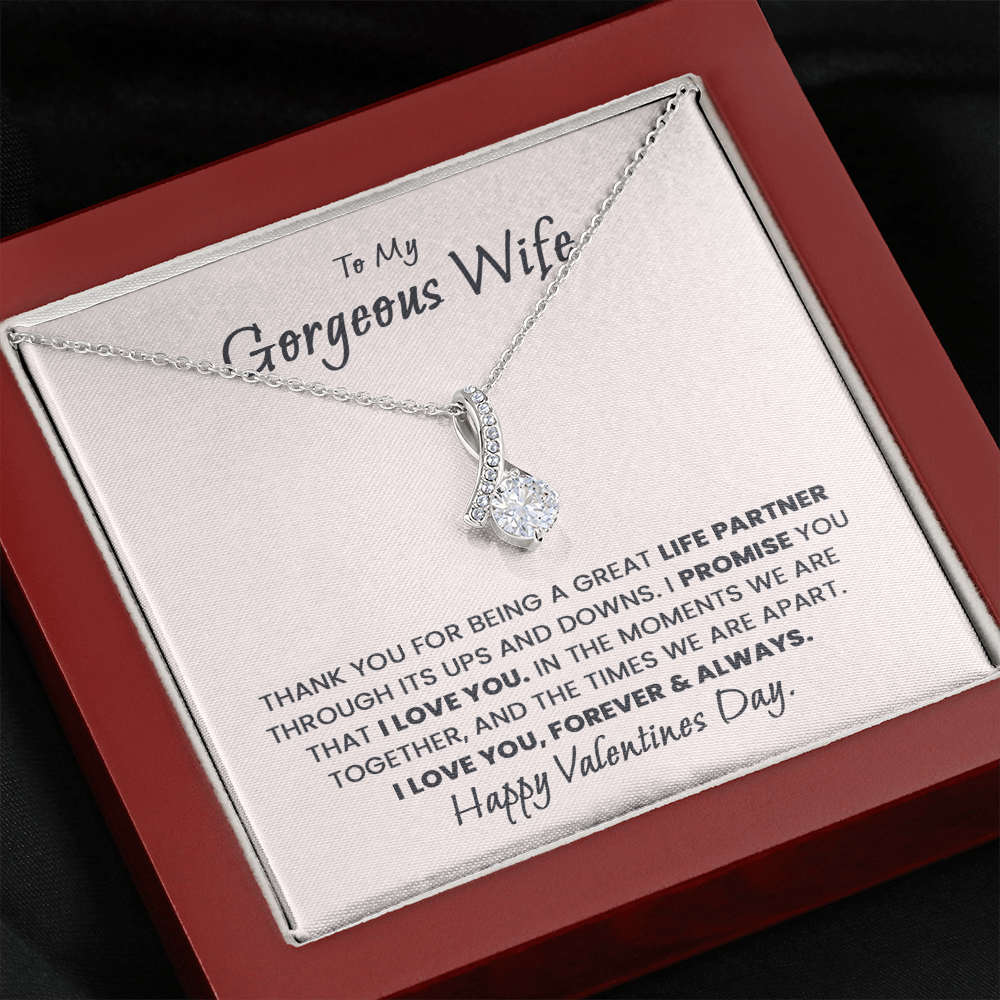 Wife - Thank You For Being A Great Wife - AB Necklace